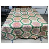 Hand Stitched Hexagon Quilt