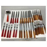 Two Sets of Vintage Bakelite Flatware