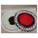 Two Handmade Braided Rugs