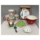 Assorted Christmas Dishes & Kitchenware