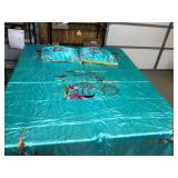 Silk Bedspread and Pillows From Hawaii