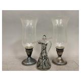 Silver Overlay and Weighted Sterling Glassware