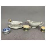 Gravy Boats, Cream & Sugar, and Small Bowl