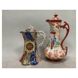 Two Japanese Porcelain Chocolate Pots