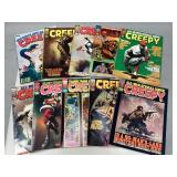Assorted Vintage Creepy Comic Books