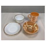 Assorted Vintage FireKing Ovenware Pieces
