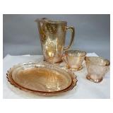 Vintage Jeannette Glass Floragold Dishes