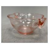 Pink Depression Glass Double Handled Mixing Bowl