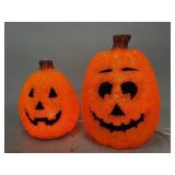Melted Popcorn Jack-o-Lantern Light Up Pumpkins