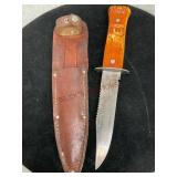 Imperial Knife with Sheath and Carved Handle