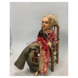 French Style Boudoir Doll in Chair