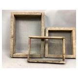 Wooden Soil Sifters/ Compost Screens
