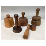 Antique Wooden Butter Molds/Stamps & More