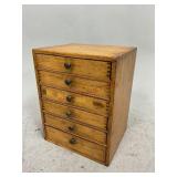 Small Wooden Small Parts Storage Cabinet