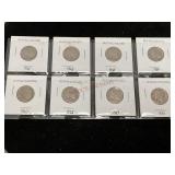 Buffalo Nickels in Cardboard Cases