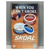 *NOS* Embossed Metal Skoal Advertising Sign