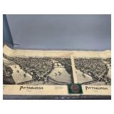 Pittsburgh PA 1902 Print and Bicentennial Coin