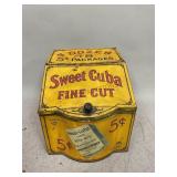 Sweet Cuba Fine Cut Tin Country Store Display