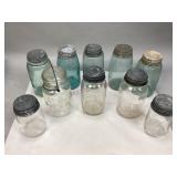 Miscellaneous Vintage Glass Canning Jars