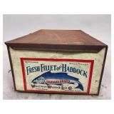Metal Fresh Fillet of Haddock Box