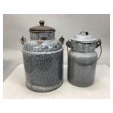 Vintage Graniteware Milk Pails