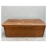 Antique Wooden Dovetail Box with Lift Top