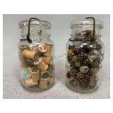 Mason Jars with Decorative Contents