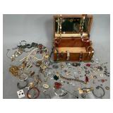 Jewelry Box with Lots of Costume Jewelry