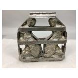 Vintage Two Bunny Metal Chocolate Mold