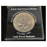 Royal Wedding Commemorative Crown 1981 Coin