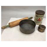 Miscellaneous Vintage Metal & Wood Collectibles