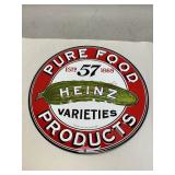 Heinz Varieties Metal Advertising Sign