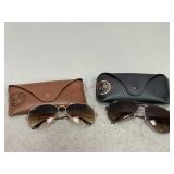 Two Pairs of Ray-Ban Sunglasses