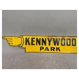 Single Sided Metal Kennywood Park Sign