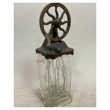 Silvers Cast Iron Egg Beater with Glass Jar