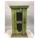 Green-Painted Wooden Cabinet