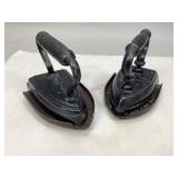 Vintage Cast Iron Irons and Stands