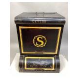 Vintage Toleware Tea Canister or Dispenser