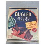 Vintage Bugler Cigarette Tobacco Paper Display