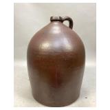Vintage Brown Stoneware Crock Jug