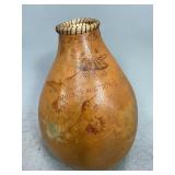 Gourd Art Vessel with Hummingbirds