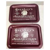 Two Vintage Hersheyï¿½s Chocolate Trays