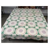 Dresden Plate Hand Stitched Quilt