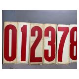 Metal Single Sided Number Signs