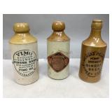 Vintage Stoneware Ginger Beer Bottles