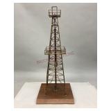 Hand-Crafted Oil Derrick Sculpture