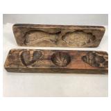 Vintage Asian Style Carved Wood Molds