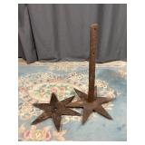 Antique Cast Iron Structural Star Anchor Plate