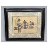 Framed Artwork of U.S Cotton Shipment