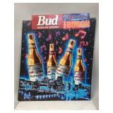 Vintage 3D Budweiser Pittsburgh Metal Sign